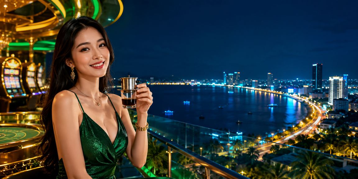 Người dùng tại Đà Nẵng thưởng thức cà phê sáng trong khi khám phá trang slot game trên điện thoại